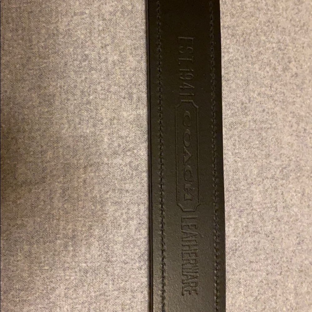 Coach Black Leather Belt 34”